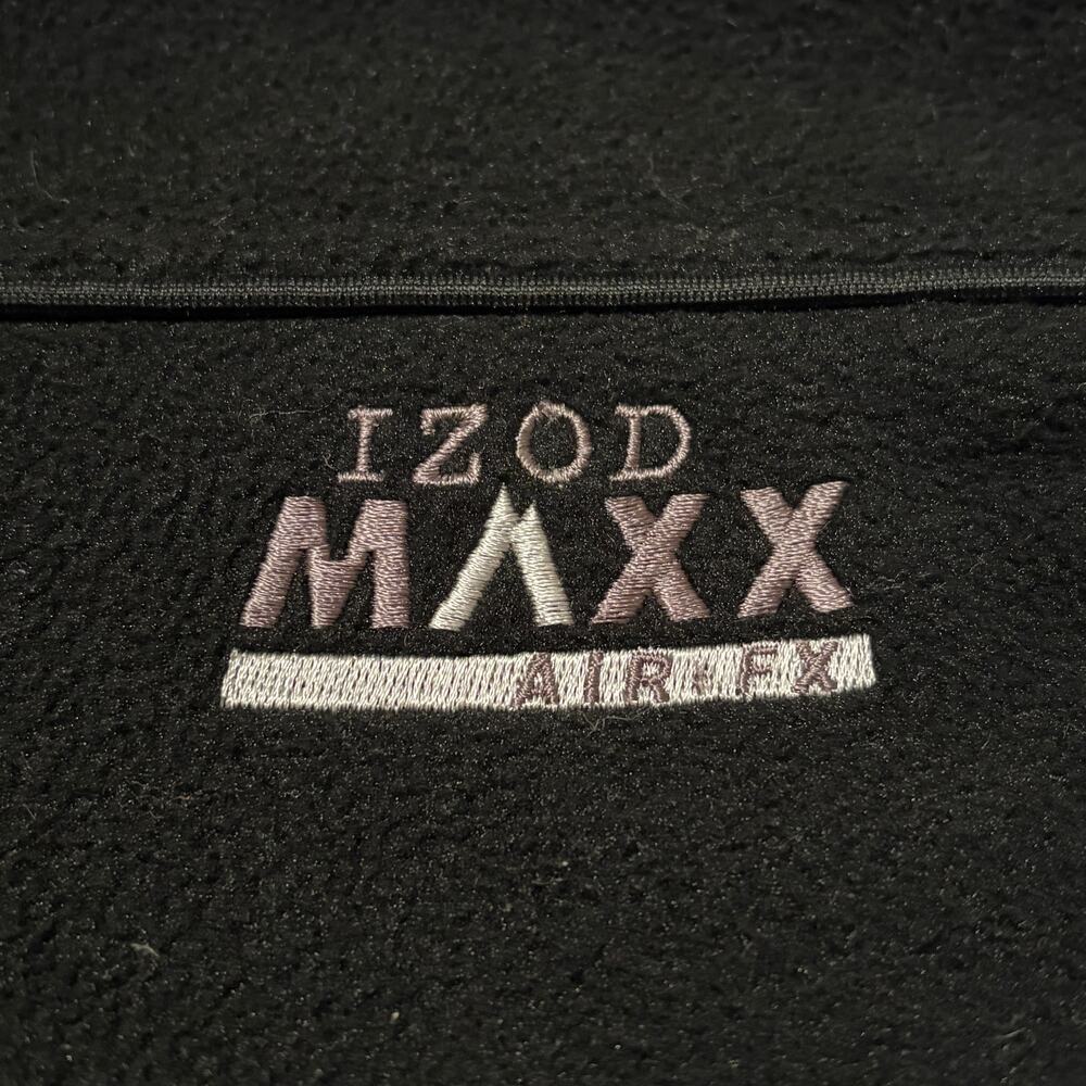 Izod Maxx Jacket Mens Medium Black PerformX Air FX Full Zip Fleece Lined Outdoor - Picture 11 of 16